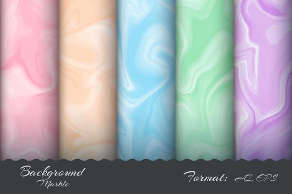 Set Marble Texture Background Pattern