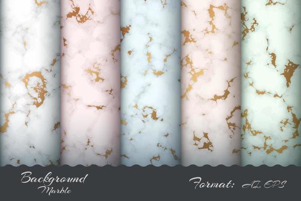 Set Marble Texture Background Pattern