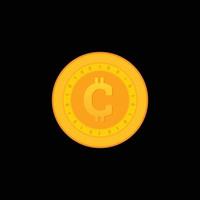 c cripto moneda abstracta marca pictórica emblema logo símbolo icónico creativo moderno mínimo editable en formato vectorial vector