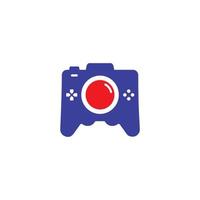 Gaming Camera Joystick Abstract Mark Pictorial Emblem Logo Symbol Iconic Creative Modern Minimal Editable in Vector Format