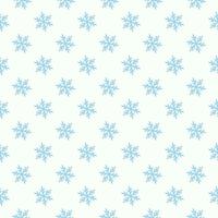 Snowflake simple seamless pattern. Blue snow on white background. Abstract wallpaper, wrapping decoration. Symbol of winter vector