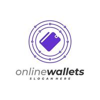 Tech Wallets logo vector template, Creative Wallets logo design concepts