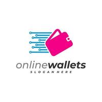 Tech Wallets logo vector template, Creative Wallets logo design concepts