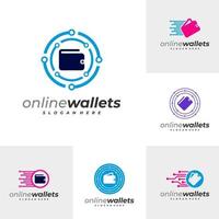 Set of Tech Wallets logo vector template, Creative Wallets logo design concepts