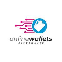 Tech Wallets logo vector template, Creative Wallets logo design concepts