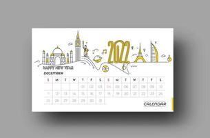 Happy new year 2022 February Calendar - New Year Holiday design elements for holiday cards, calendar banner poster for decorations, Vector Illustration Background.