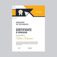 Certificate template awards diploma background vector