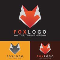 Fox logo Vector illustration design template