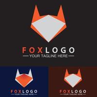 Fox logo Vector illustration design template