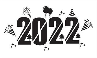 2022 new year abstract background vector