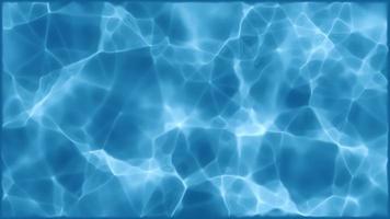 water oppervlakte textuur achtergrond concept. bovenaanzicht van puur blauw water in het zwembad met lichtreflecties. naadloze 4k-lus.