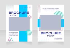 Medical services and healthcare blank brochure layout design vector