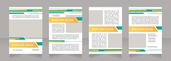 servicios de banca digital diseño de diseño de folleto en blanco vector