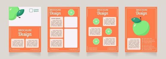 Importancia de macro y micronutrientes diseño de folleto en blanco