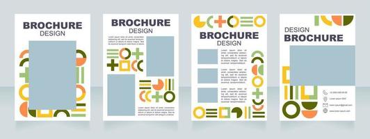 Modern architecture course blank brochure layout design vector