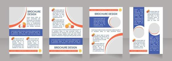 Servicios de salud diseño de diseño de folleto en blanco promocional vector