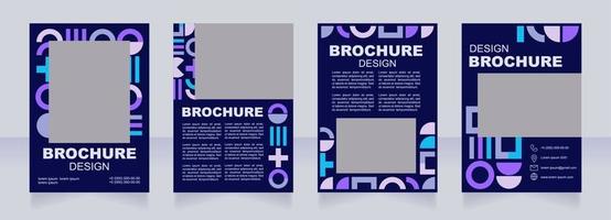 Visual communication industry event blank brochure layout design vector