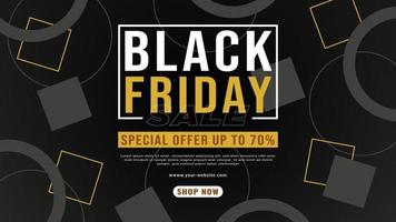 Black Friday sale banner and poster for promotion of your business vector