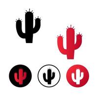 Abstract Cactus Tree Icon Illustration vector