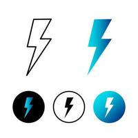 Abstract Lightning Icon Illustration vector