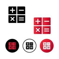 Abstract Calculate Math Icon Illustration vector