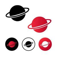 Abstract Planet Space Icon Illustration vector