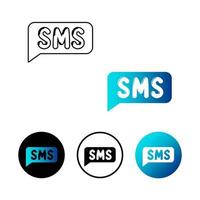 Abstract SMS Message Icon Illustration vector