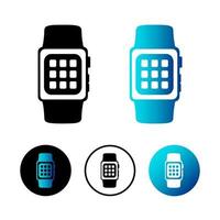 Abstract Smartwatch Icon Illustration vector