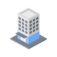 Diseño de vector de edificio 3d