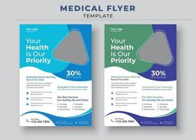 Medical Flyer Template, Healthcare Medical Flyer, Modern Medical Flyer Template Design, medical poster vector