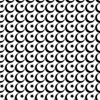 Star and Moon Muslim Symbol Seamless Background Pattern vector