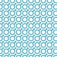 Blue Male Symbol Seamless Pattern Background vector