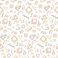 Awesome Abstract Retro Memphis Vector Seamless Pattern Design