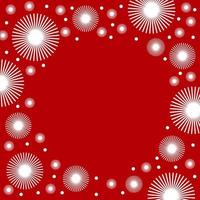 christmas background with snowflakes and place for text. square background holiday new year vector