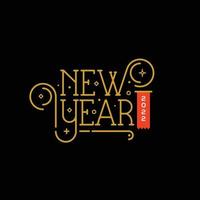 New Year 2022 lettering typography vector illustration for banner flyer and greeting card