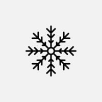 invierno, nevadas, nieve, icono de línea de copo de nieve, vector, ilustración, plantilla de logotipo. adecuado para muchos propósitos. vector