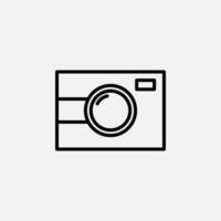 Camera, Photography, Digital, Photo Line Icon, Vector, Illustration, Logo Template. Suitable For Many Purposes. vector