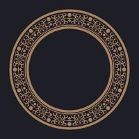 ornament pattern circle border design vector