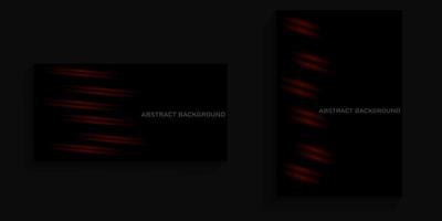 dark background with abstract red lines on the left for covers, banners, posters, billboards vector