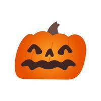 Vector Illustration of Pumpkin with face for your Halloween.