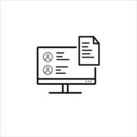 Evaluation Vector Icon Black With White Background Design