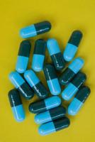 Healthy and medical pills, pharmacy pills photo