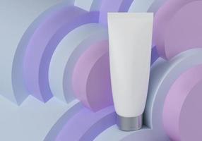 un tubo exprimidor para aplicar cremas o cosméticos. foto