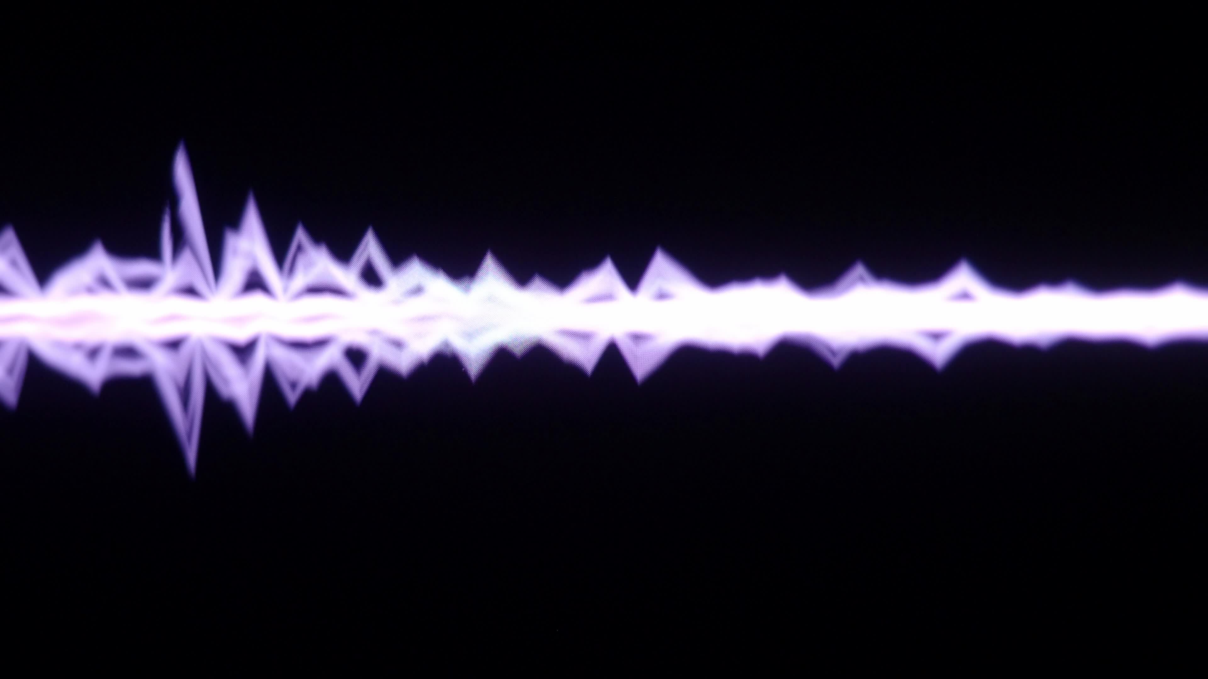 Digital music sound wave footage. audio waveform abstract moving on black. 4751664 Stock Video