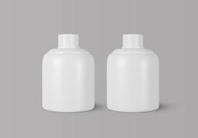 Realistic plastic bottle. Mock Up Template photo