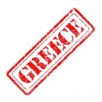 GREECE Rubber Stamp photo