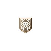 lion head shield logo