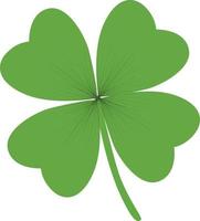 lucky clover leaf isolated on white background vector