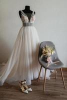 bridesmaid dress on a mannequin photo