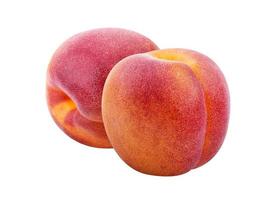 Peach isolated, fruit banner photo